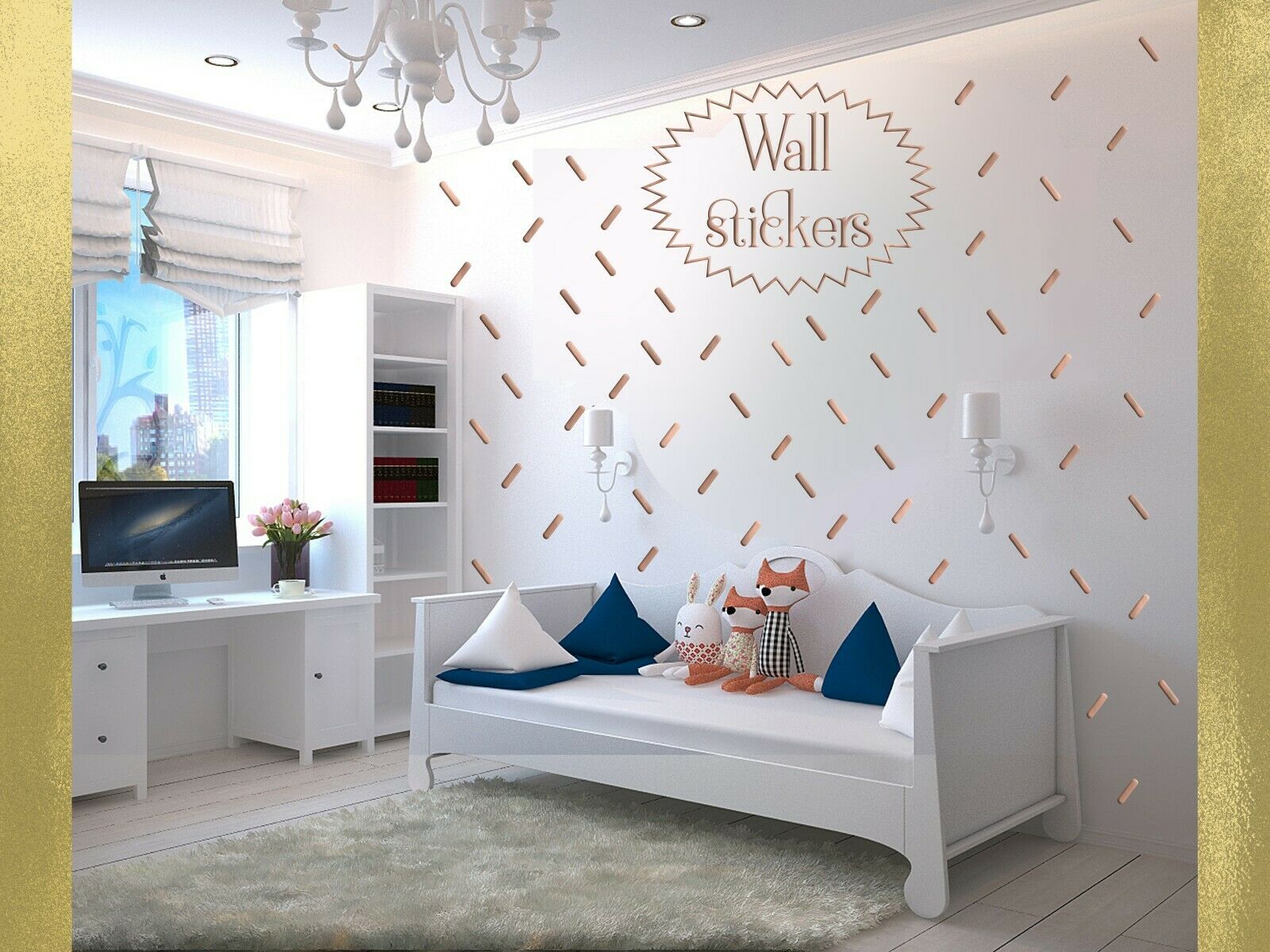 Baby Removable Vinyl Mural Decal Quotes Art Wall Sticker - Interior Design Ideas Latest - HD Wallpaper 