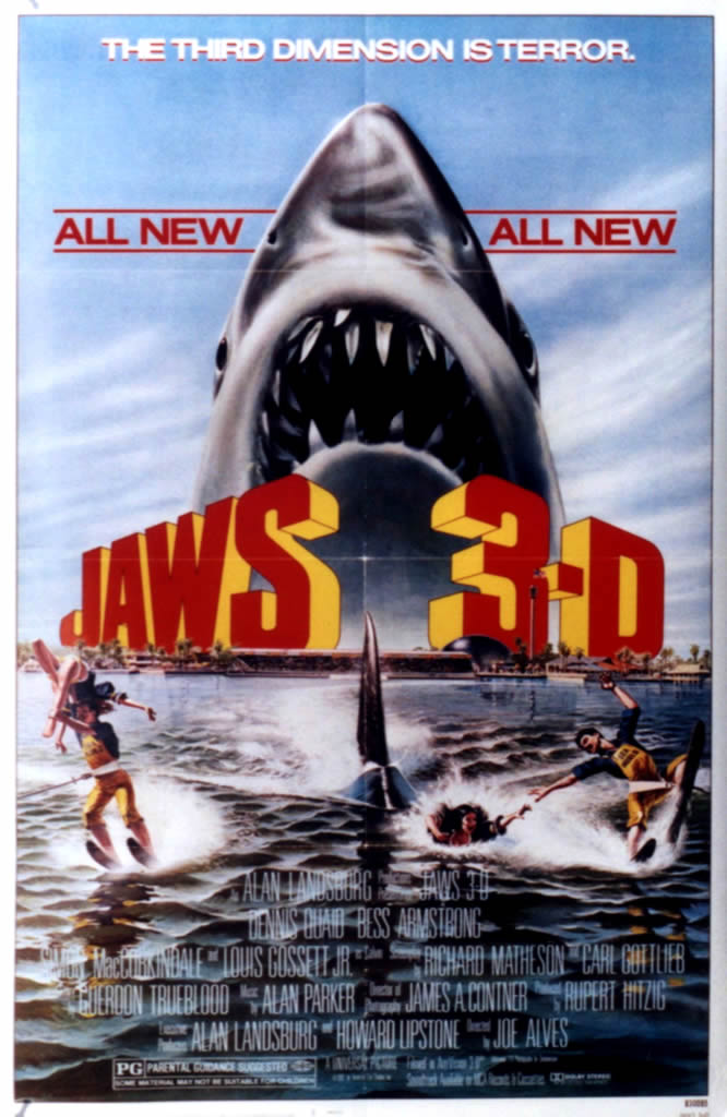 Jaws 3 D - Jaws 3 Movie Poster - HD Wallpaper 