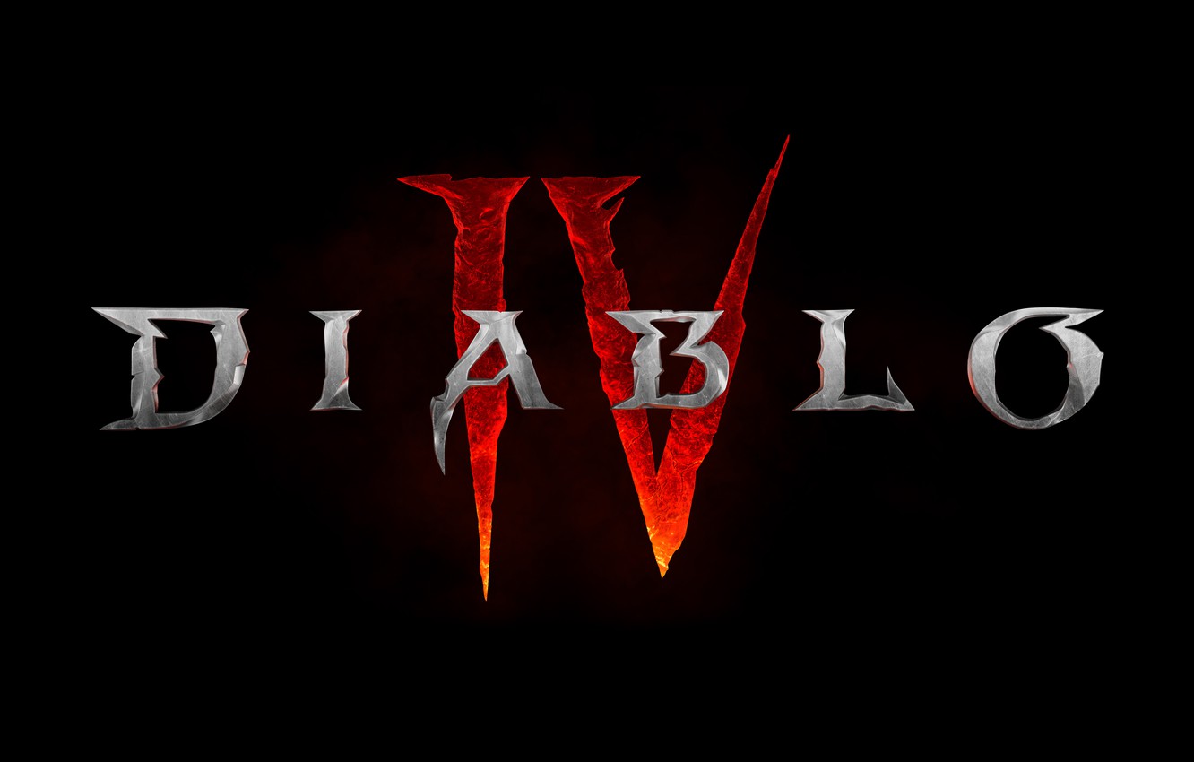 Photo Wallpaper Logo, Logo, Blizzard, Fiction, Diablo, - Diablo 4 Logo - HD Wallpaper 