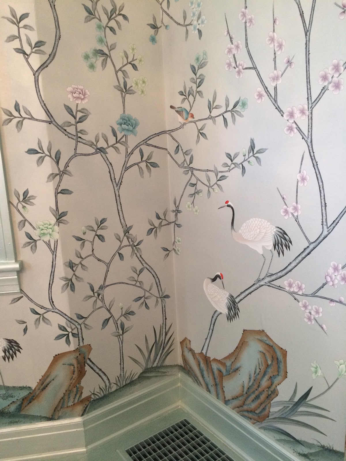 Degournay Chinoiserie Badminton Silk Wallpaper Dining - HD Wallpaper 