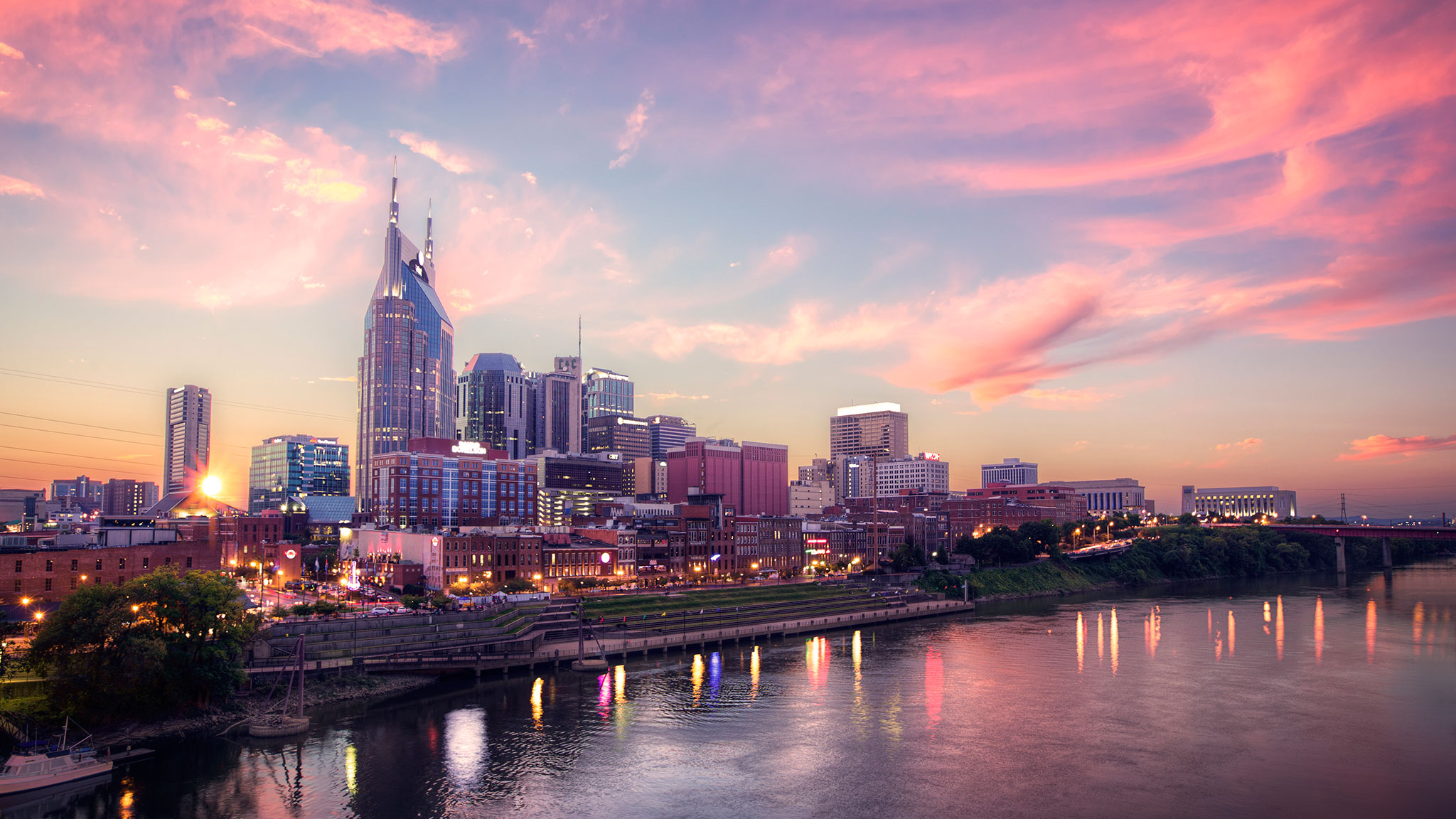 Nashville Skyline - HD Wallpaper 