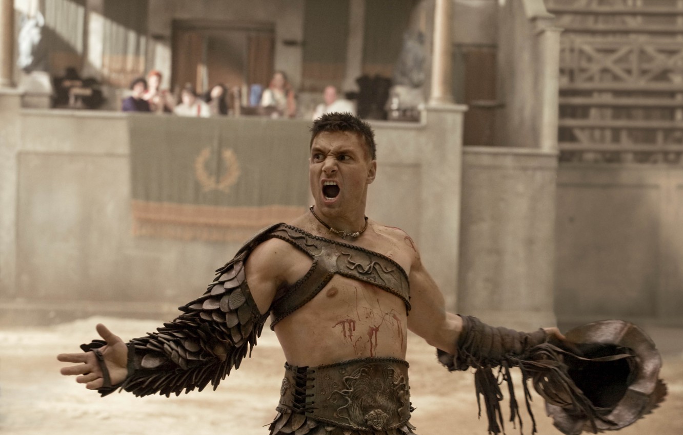 Photo Wallpaper Arena, Spartacus, Crixus, Crixus, Manu - Manu Bennett Spartacus - HD Wallpaper 