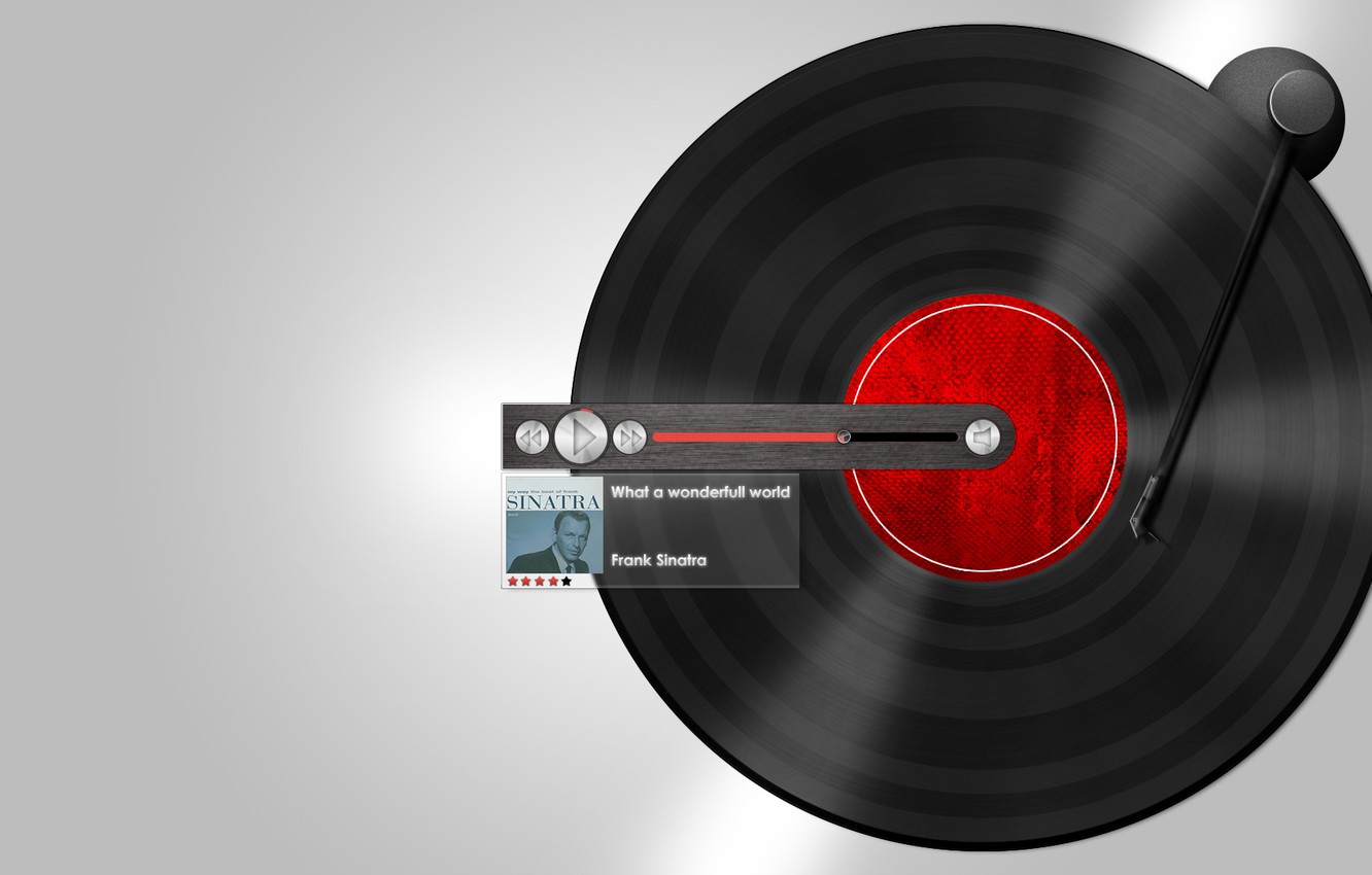 Photo Wallpaper Vinyl, Player, Frank Sinatra - Circle - HD Wallpaper 