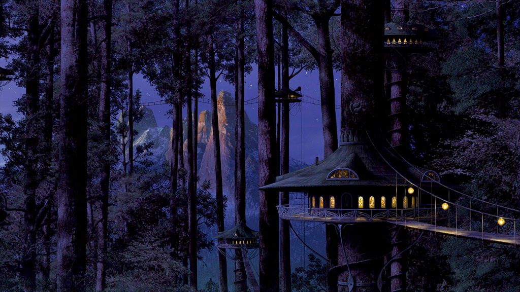 dark anime landscape