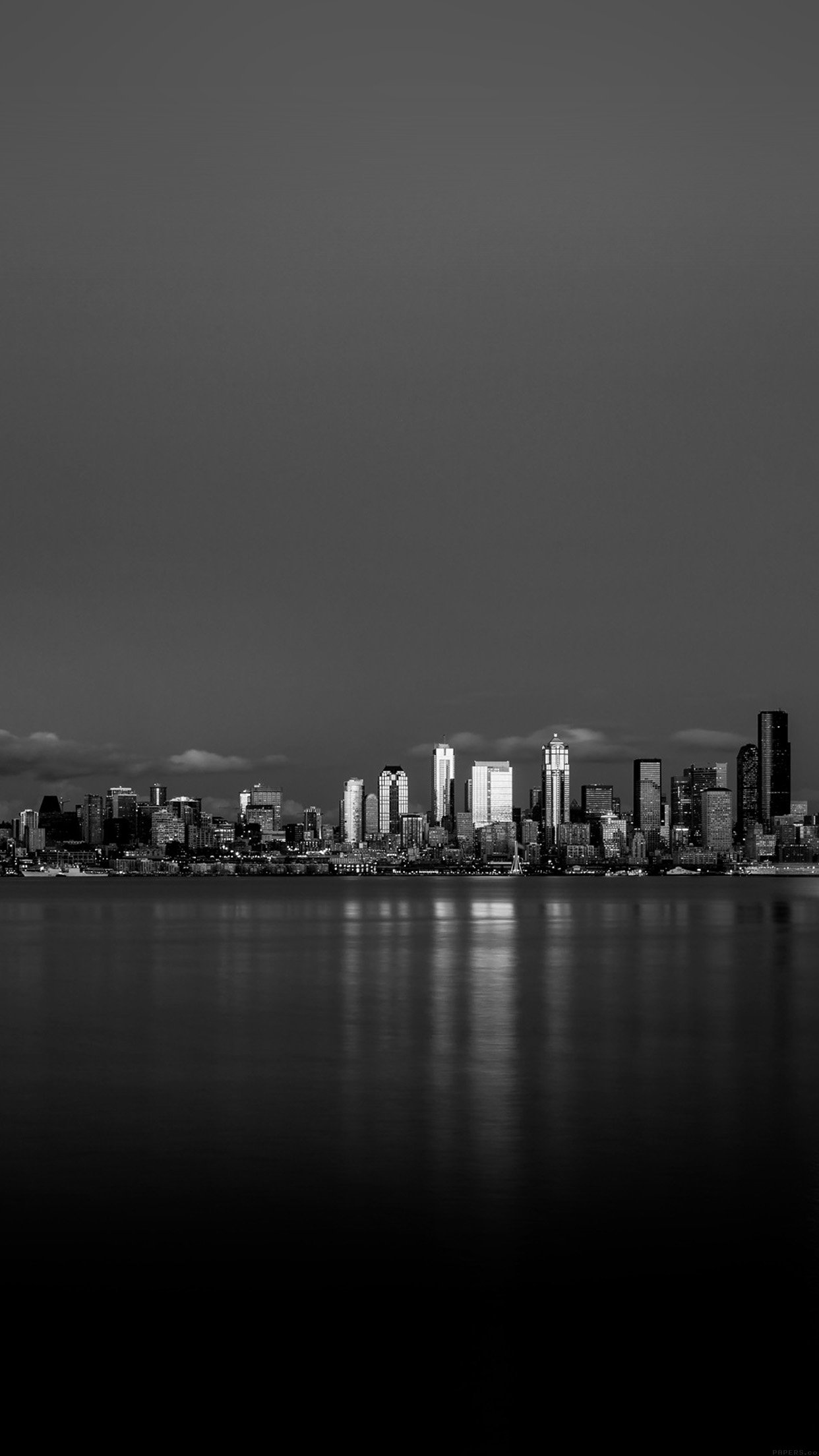 Night City View Dark Bw Nautre Art Android Wallpaper - Mobile Phone - HD Wallpaper 