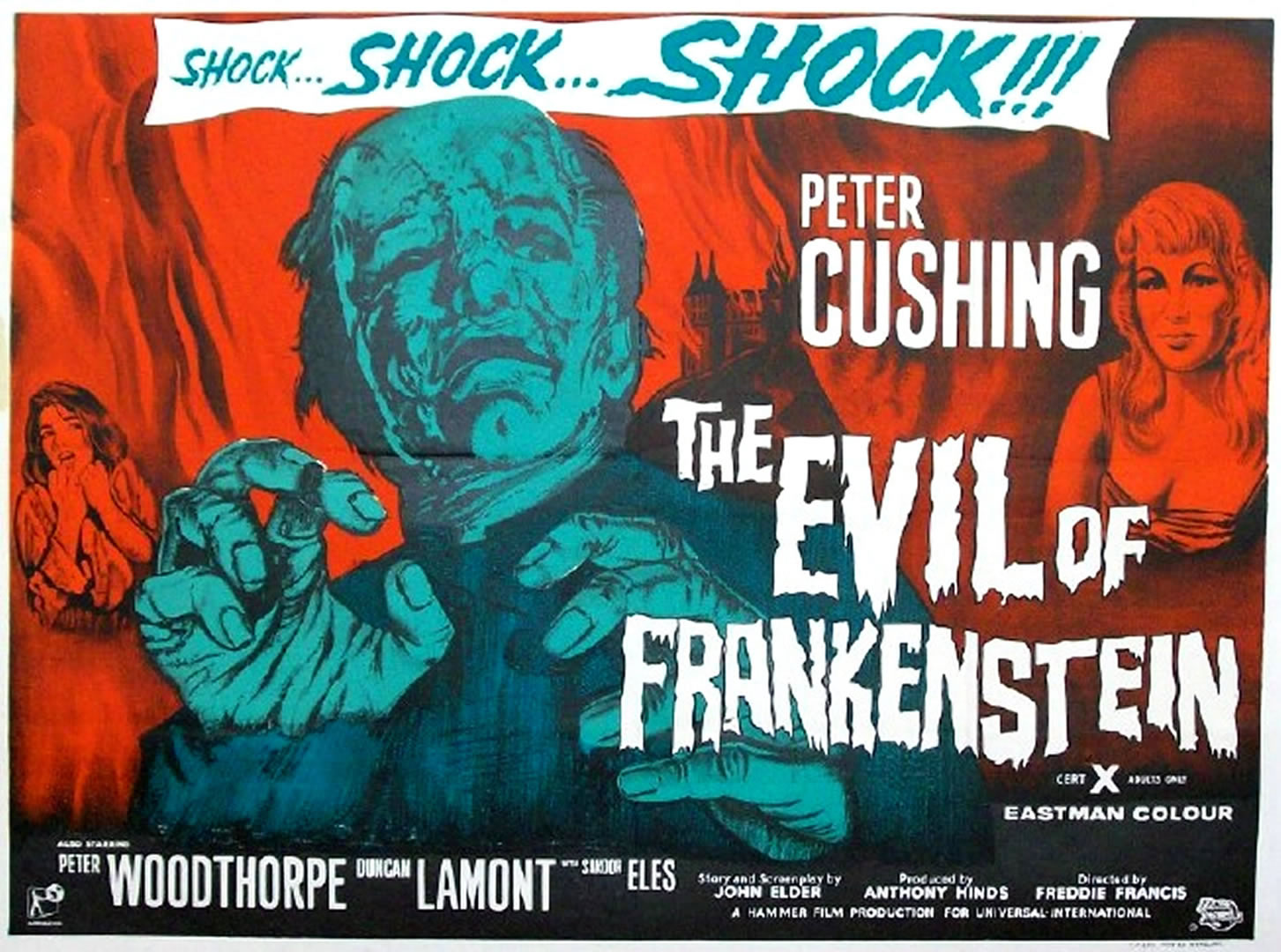 The Evil Of Frankenstein Landscape - Evil Of Frankenstein 1964 Poster - HD Wallpaper 