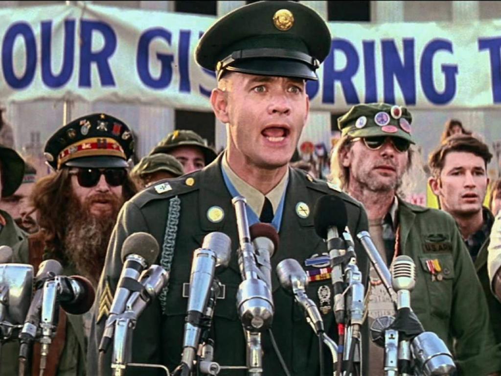 Here S What Forrest Gump And Lieutenant Dan S Apple - Forrest Gump Army Speech - HD Wallpaper 