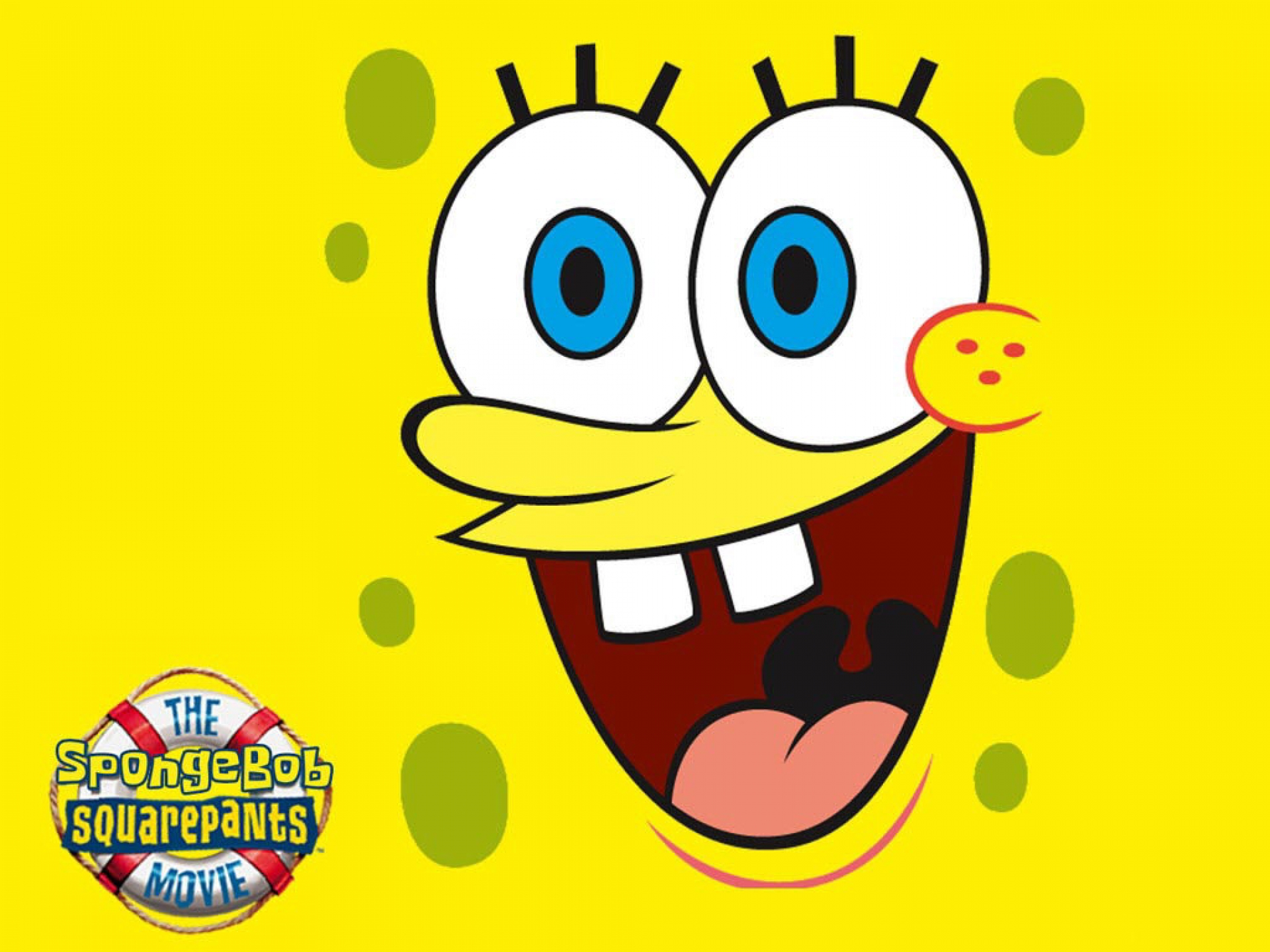 Funny Cartoon Faces 19 Background Wallpaper - Spongebob Happy Face Png - HD Wallpaper 