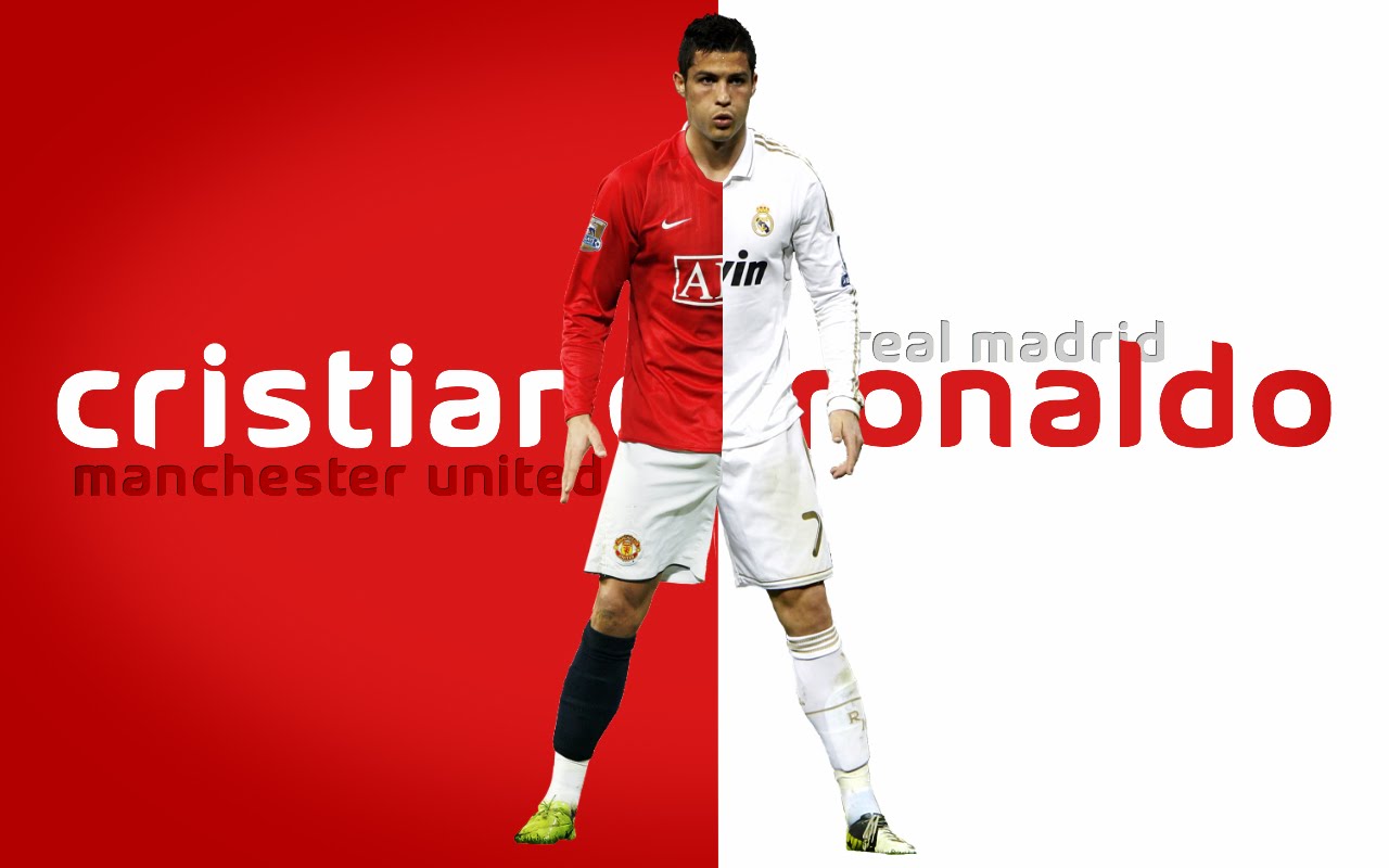 Cristiano Ronaldo Manchester United And Real Madrid - HD Wallpaper 