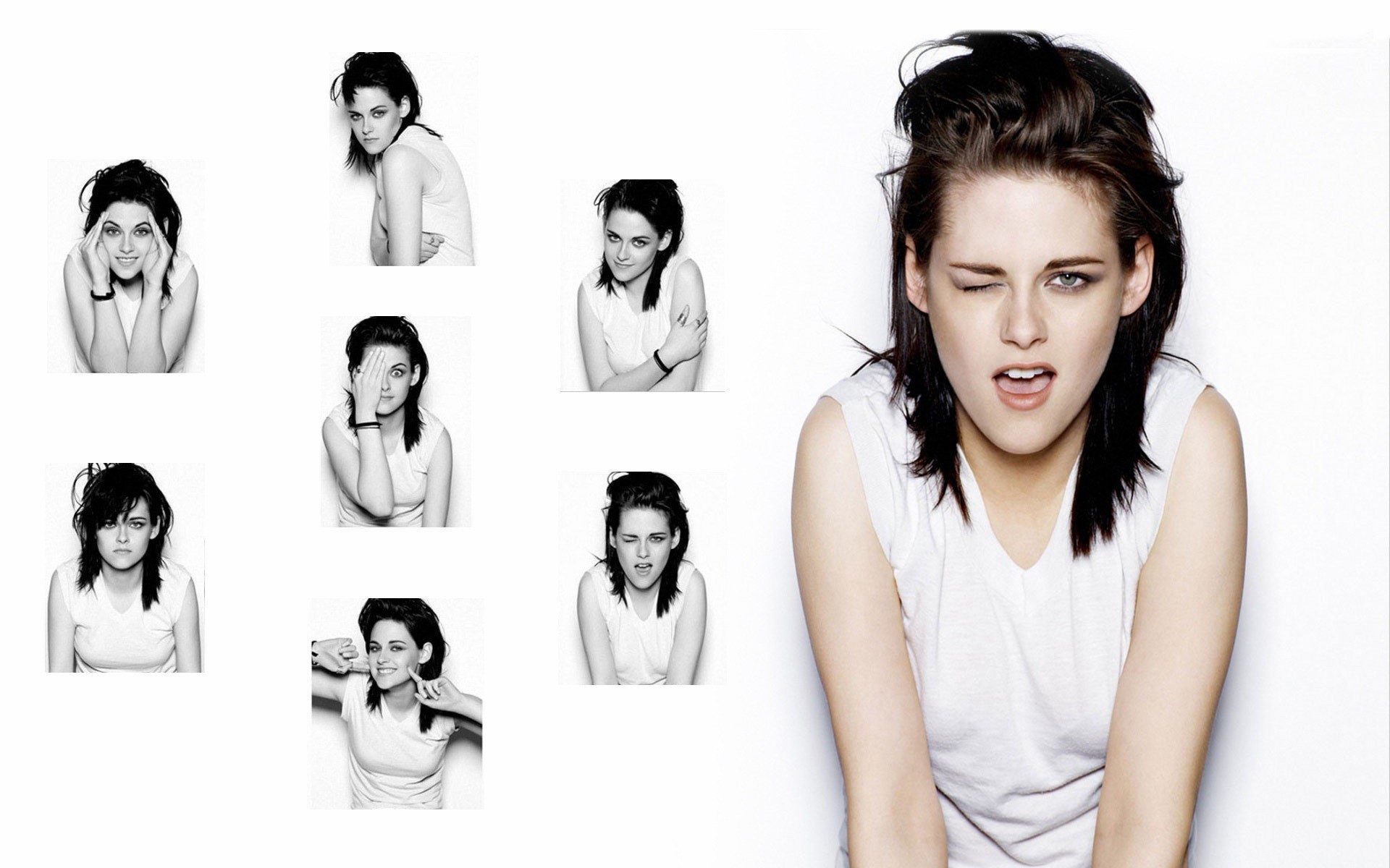 Beautiful Hollywood Actress Kristen Stewart With Funny - Twilight Vampire Kristen Stewart - HD Wallpaper 
