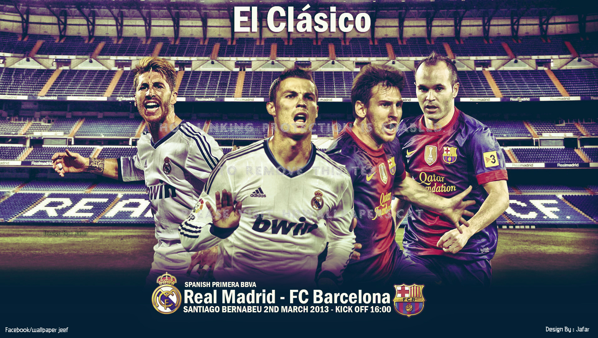 El Clasico Wallpaper Fc Barcelona Messi - Santiago Bernabéu Stadium -  1909x1080 Wallpaper 