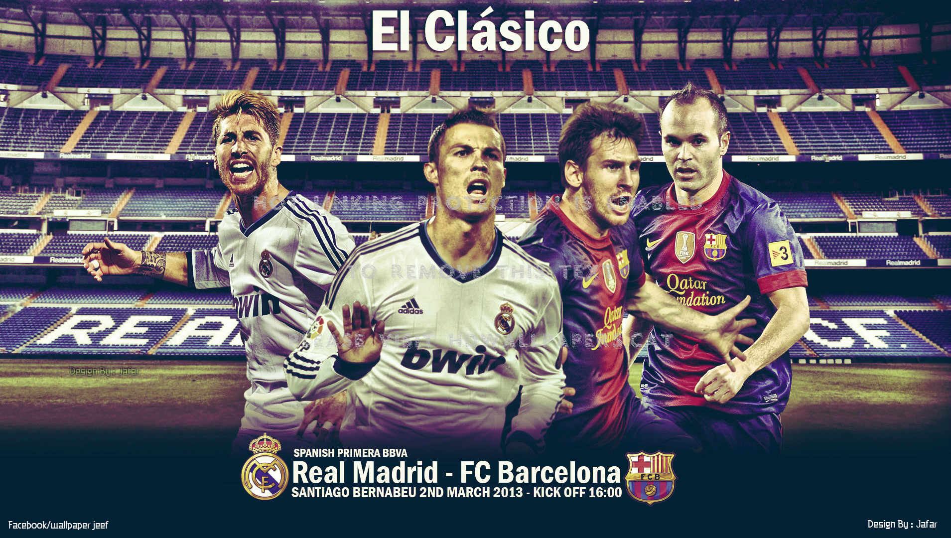 El Clasico Wallpaper Fc Barcelona Messi - Santiago Bernabéu Stadium - HD Wallpaper 