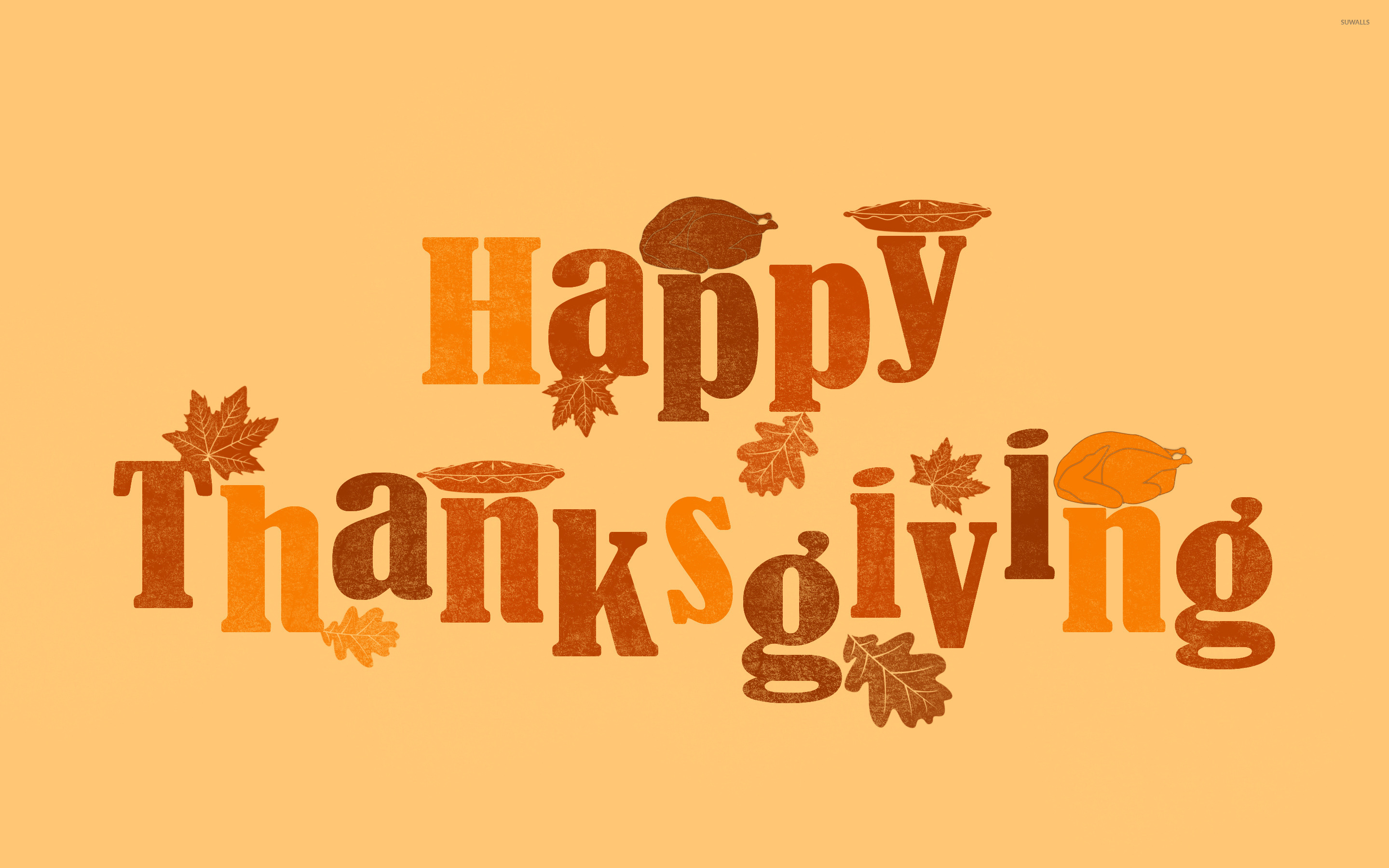 High Resolution Happy Thanksgiving - HD Wallpaper 