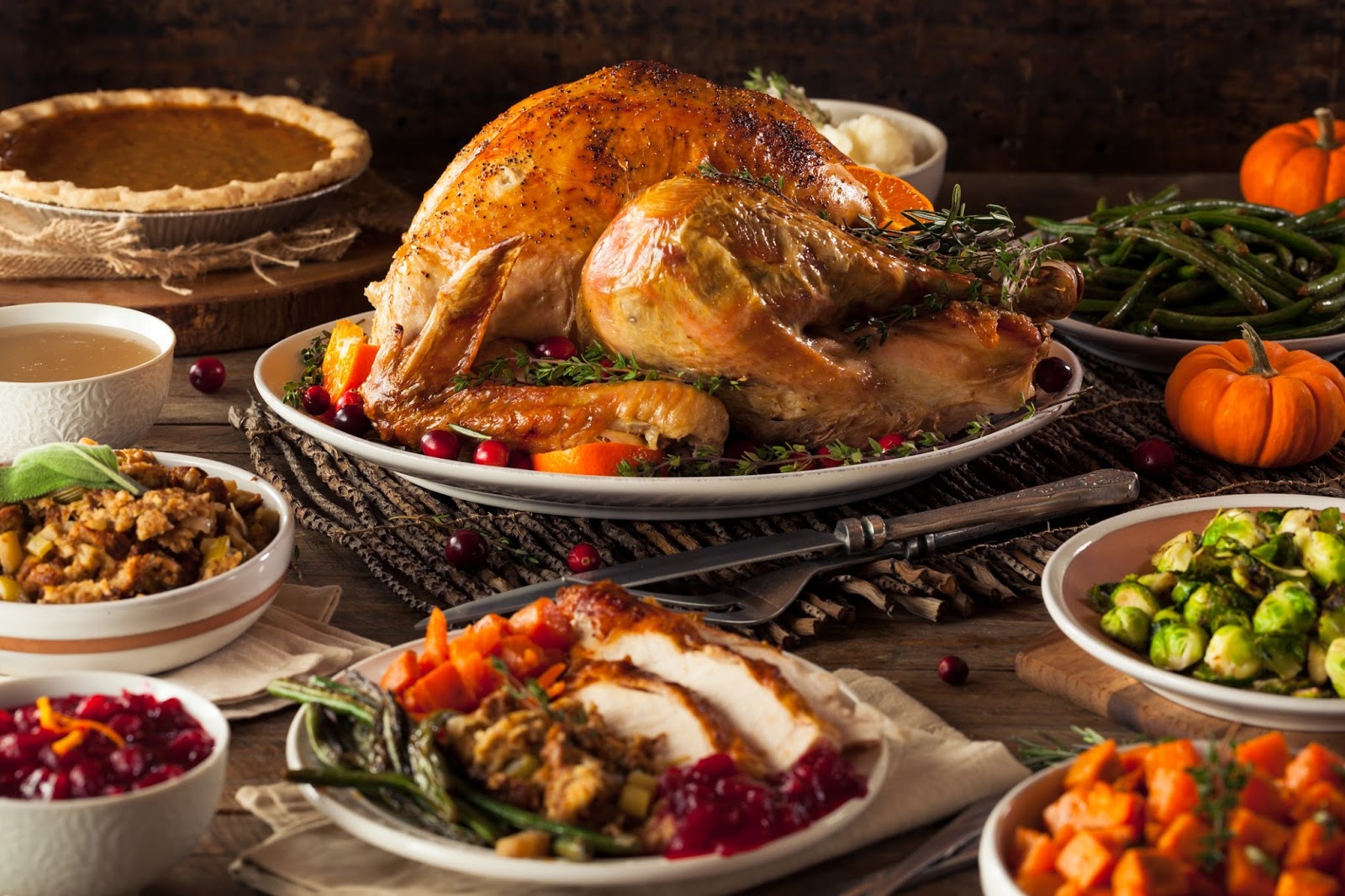 Thanksgiving Hd Wallpaper - Thanksgiving Dinner - HD Wallpaper 