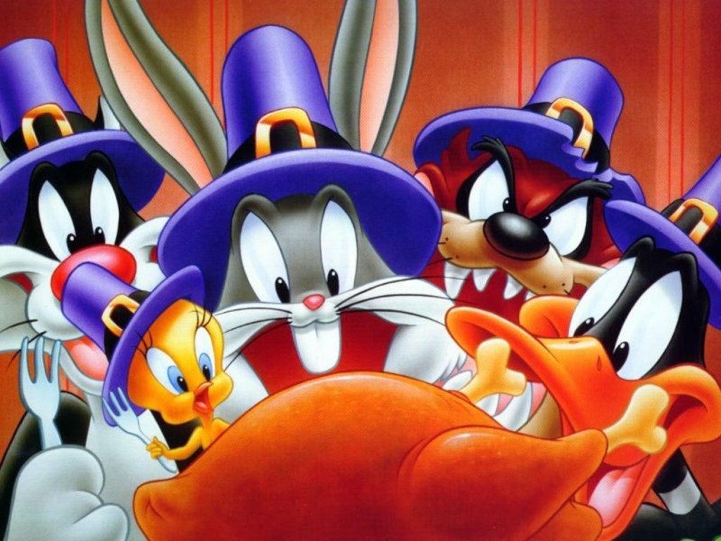 Cartoon Character Desktop Wallpaper Backgrounds To - Looney Tunes Thanksgiving - HD Wallpaper 