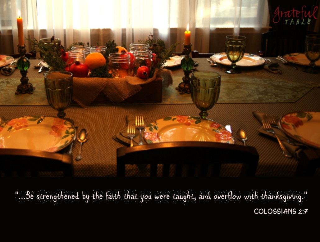 Colossians 2 7 Thanksgiving - HD Wallpaper 