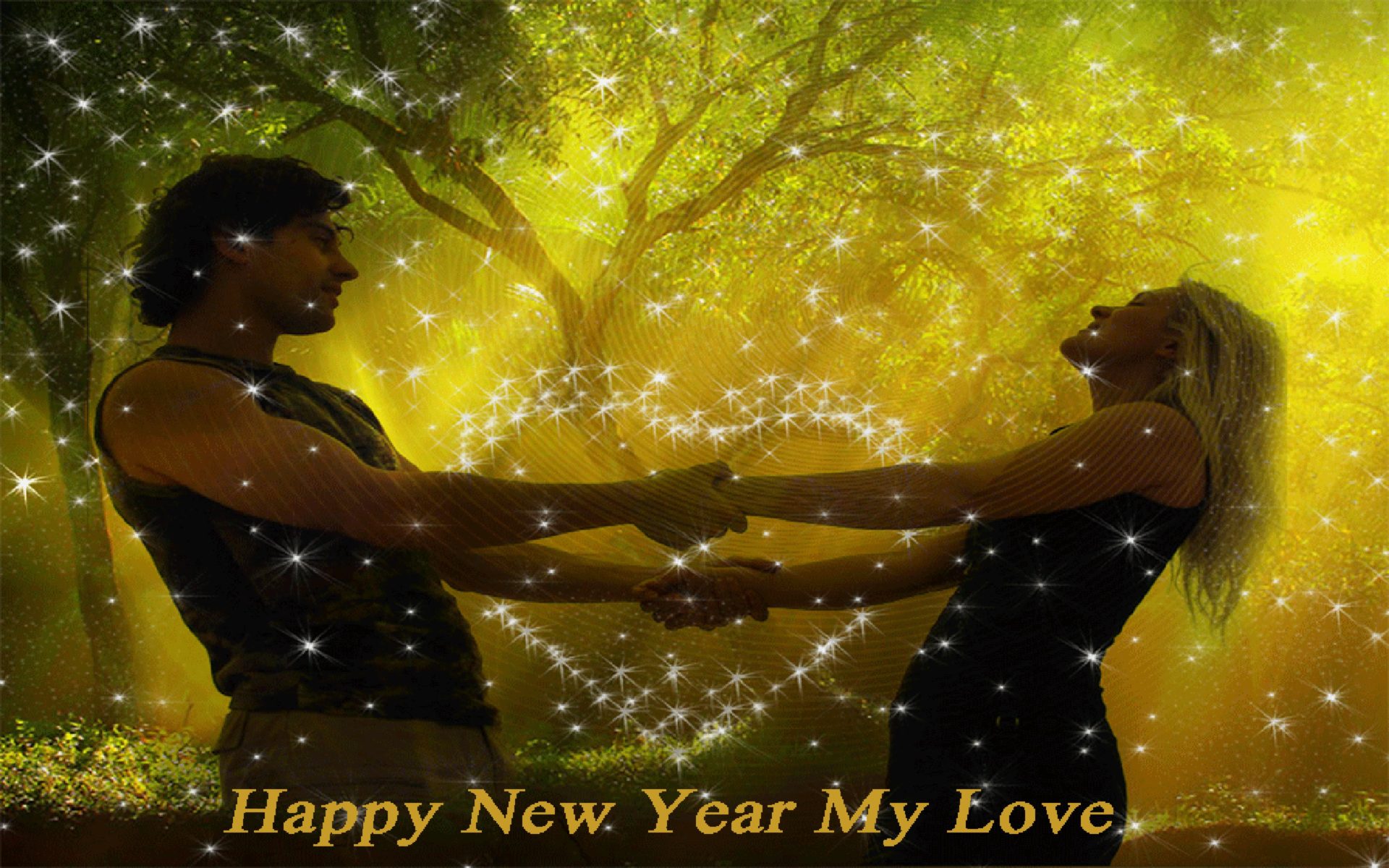 Happy New Year Romantic - HD Wallpaper 