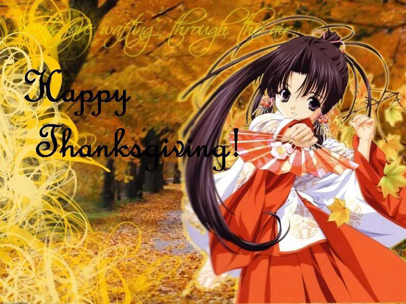 Anime Thanksgiving - HD Wallpaper 