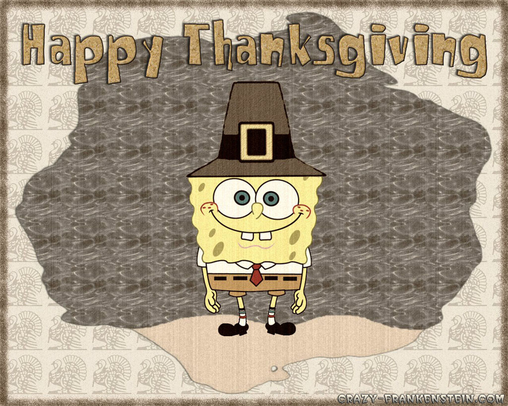 Spongebob Thanksgiving Wallpaper - Spongebob Squarepants Spongebob Thanksgiving - HD Wallpaper 