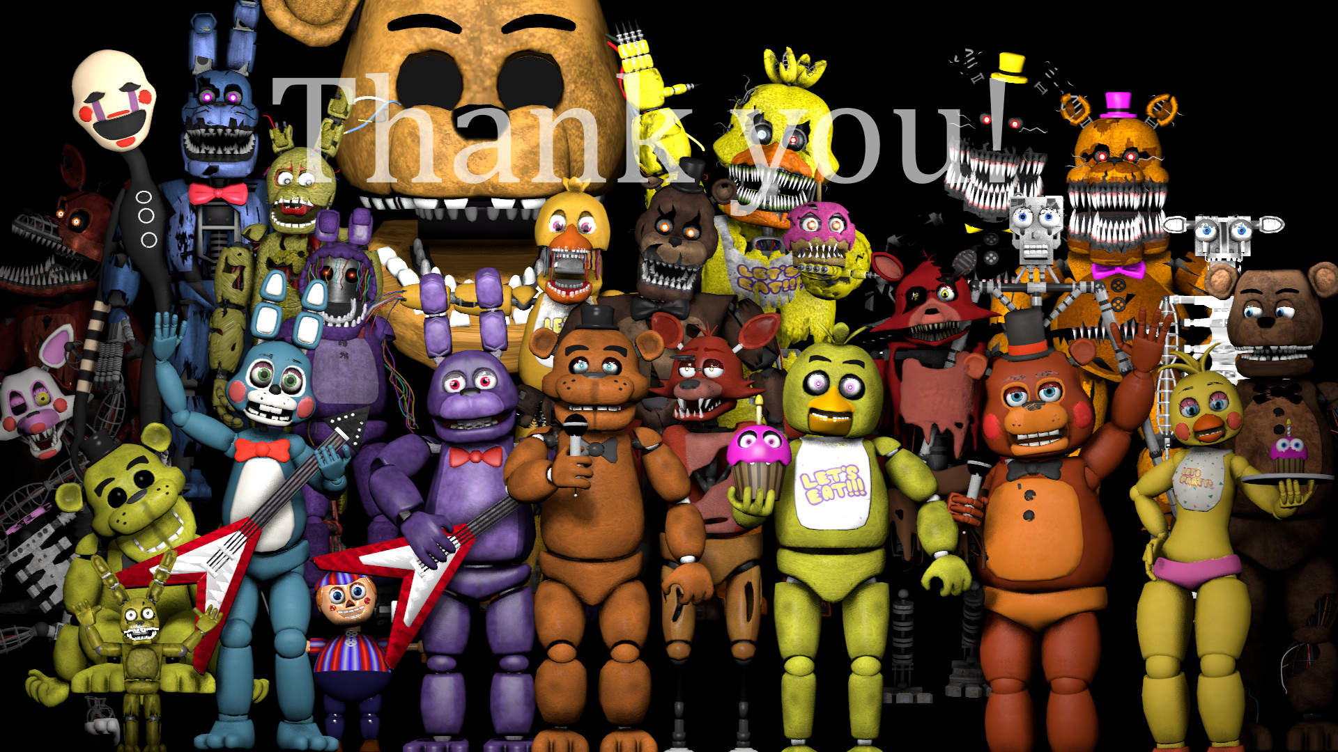 #n9619k6 Fnaf Thank You Wallpaper Px - Full Fnaf Thank You - HD Wallpaper 