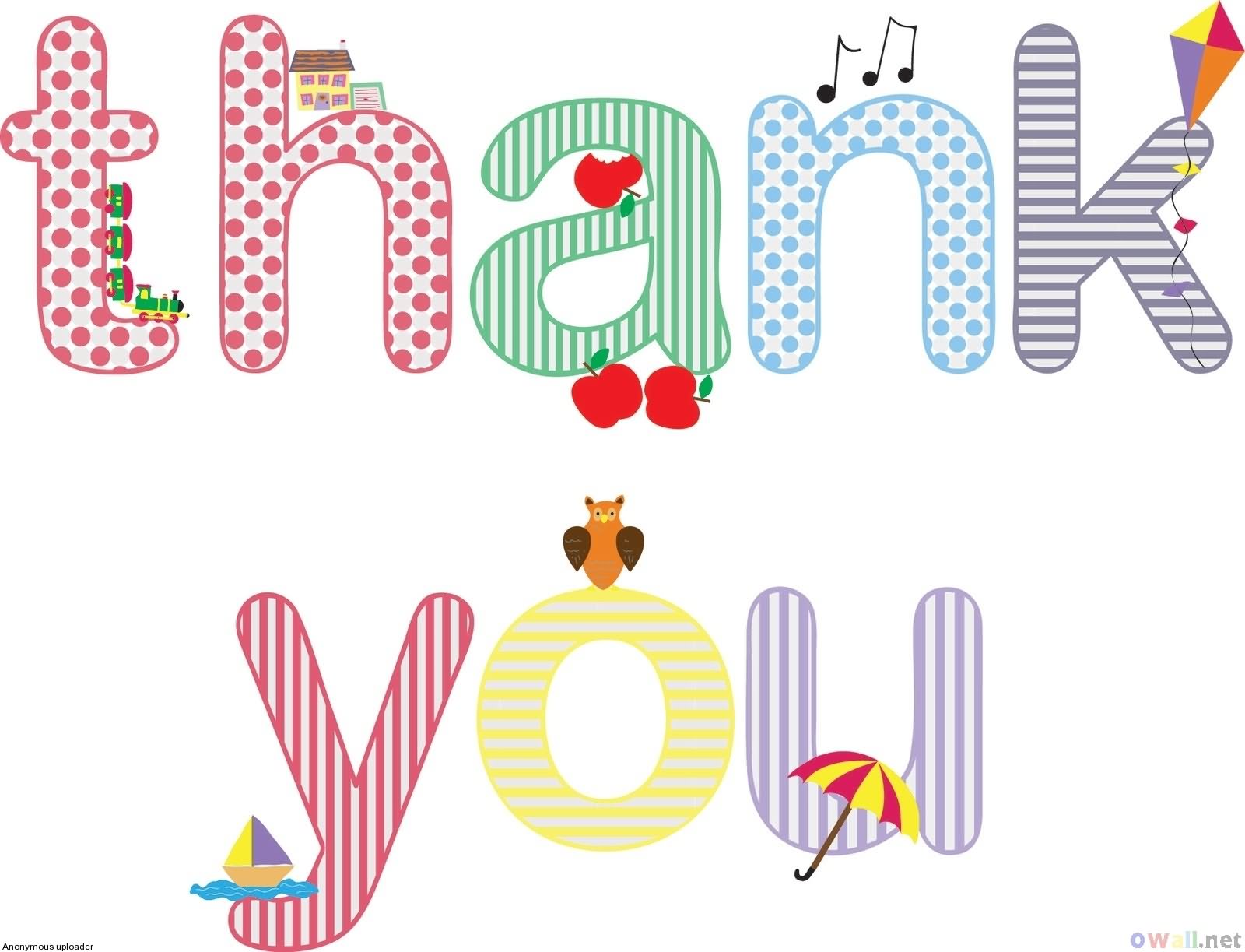 Thank You Clip Art Holidays 4 Image - Cute Thank You Clipart - HD Wallpaper 