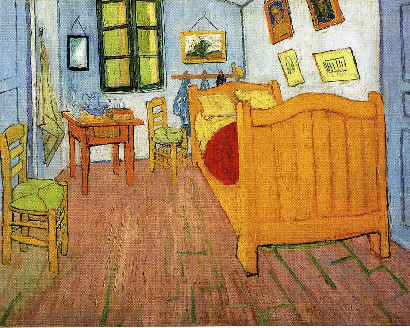 Vincents Bedroom In Arles - Van Gogh Bedroom In Arles 1888 - HD Wallpaper 