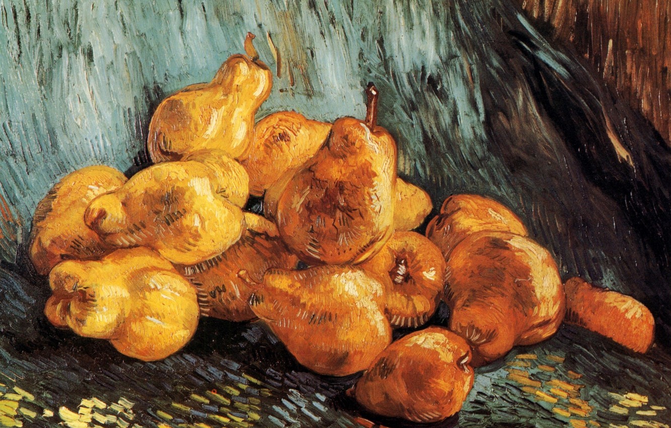 Photo Wallpaper Pear, Vincent Van Gogh, Still Life - Stillewe Van Vincent Van Gogh - HD Wallpaper 