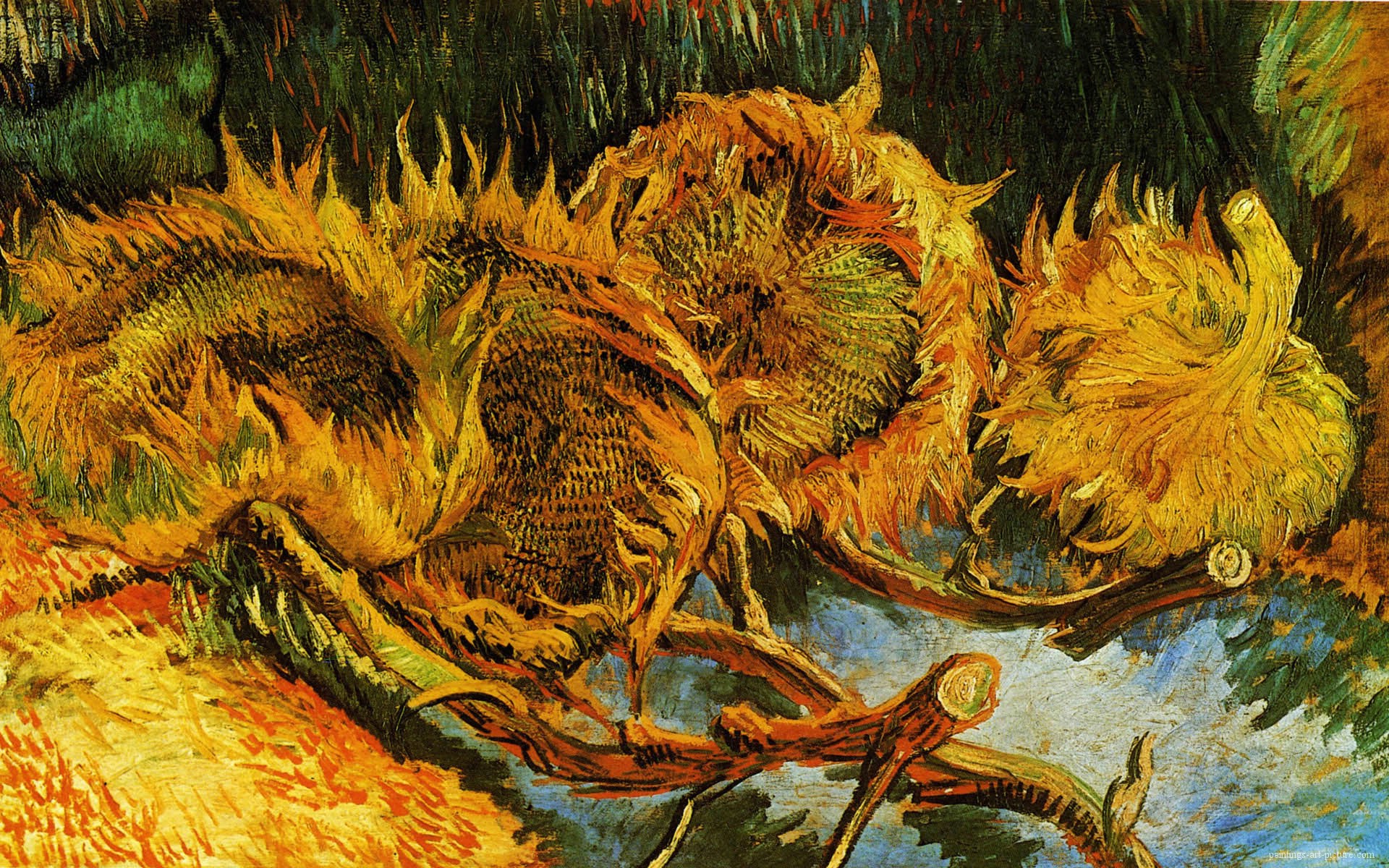 Van Gogh Autumn Paintings - HD Wallpaper 