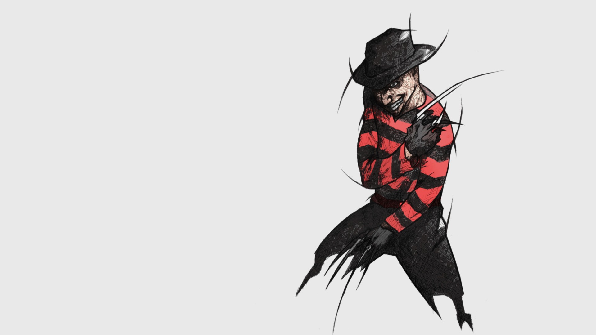Freddy Krueger Wallpaper Free Desktop - Freddy Krueger Drawing Png - HD Wallpaper 