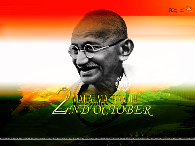 2nd October Gandhi Jayanti - HD Wallpaper 