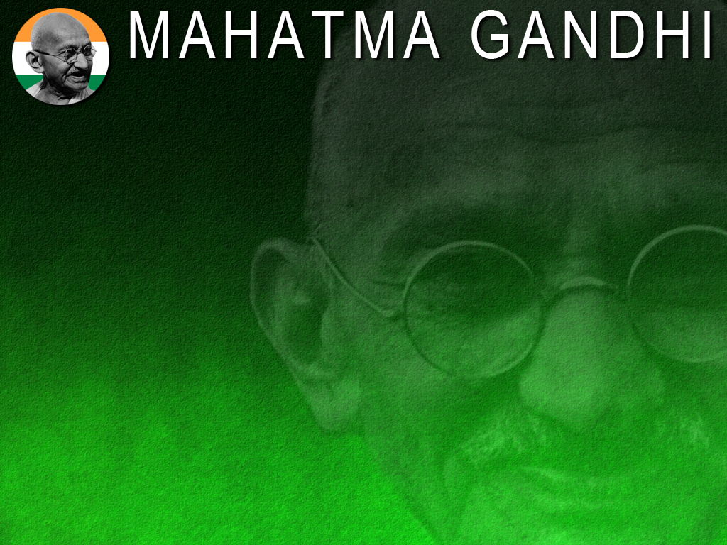 Mahatma Gandhi Powerpoint Template - HD Wallpaper 
