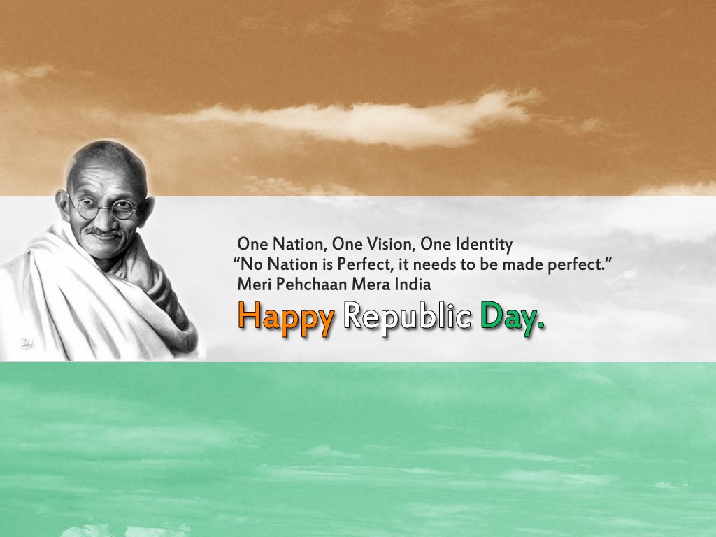 Mahatma Gandhi Quotes For Republic Day Of India - Independence Day Quotes Of  Mahatma Gandhi - 1024x768 Wallpaper 