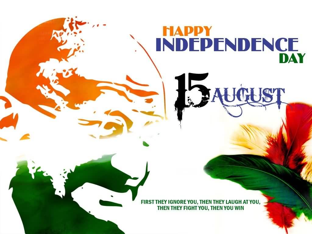 Gandhi Wallpaper - August 15 Republic Day - HD Wallpaper 