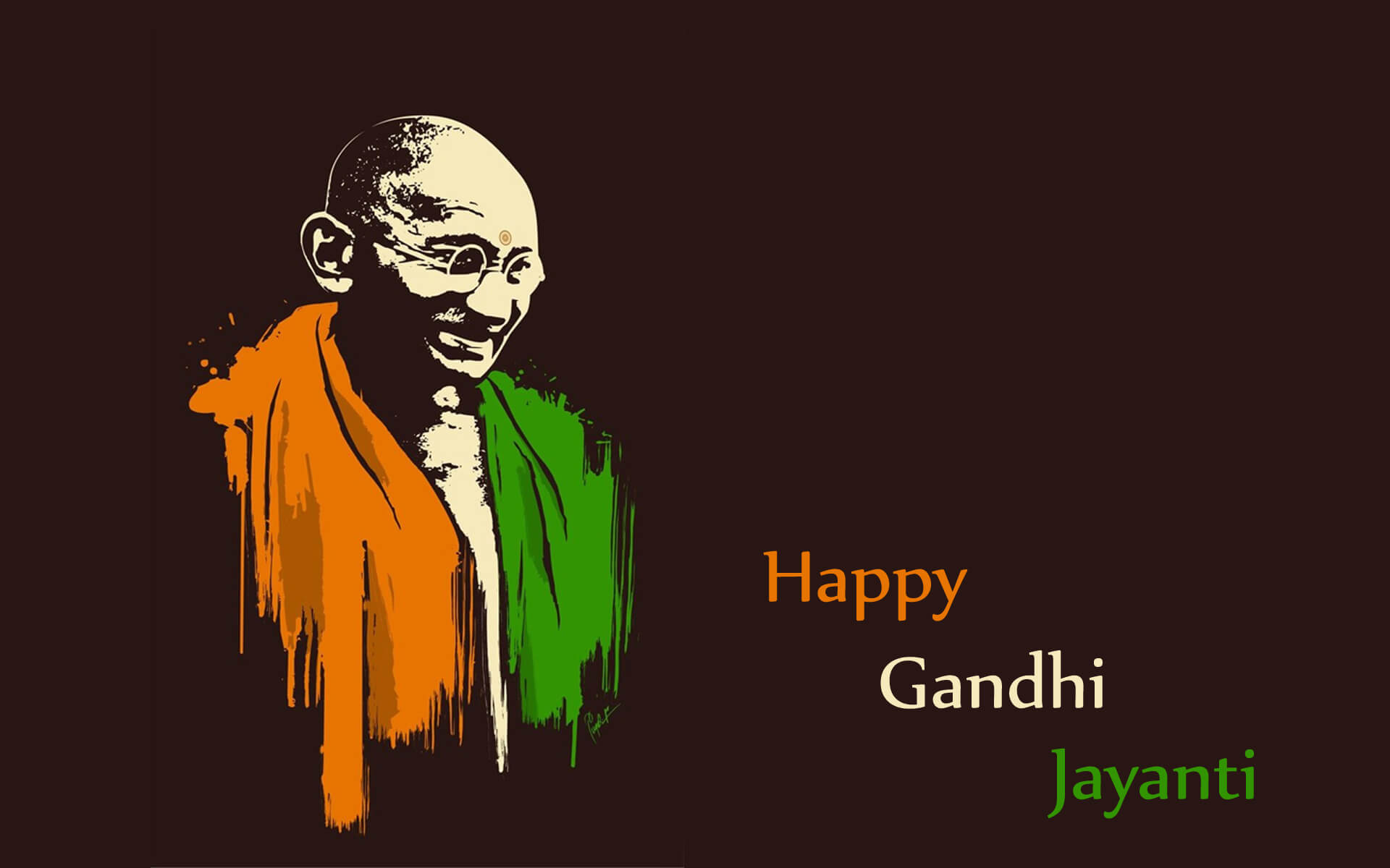 Happy Gandhi Jayanti 2 October Hd Wallpaper - Gandhi Jayanti Hd - HD Wallpaper 