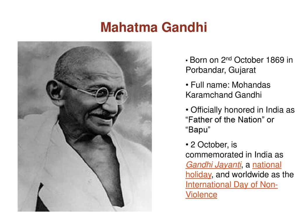 Full Name Of Mahatma Gandhi - HD Wallpaper 