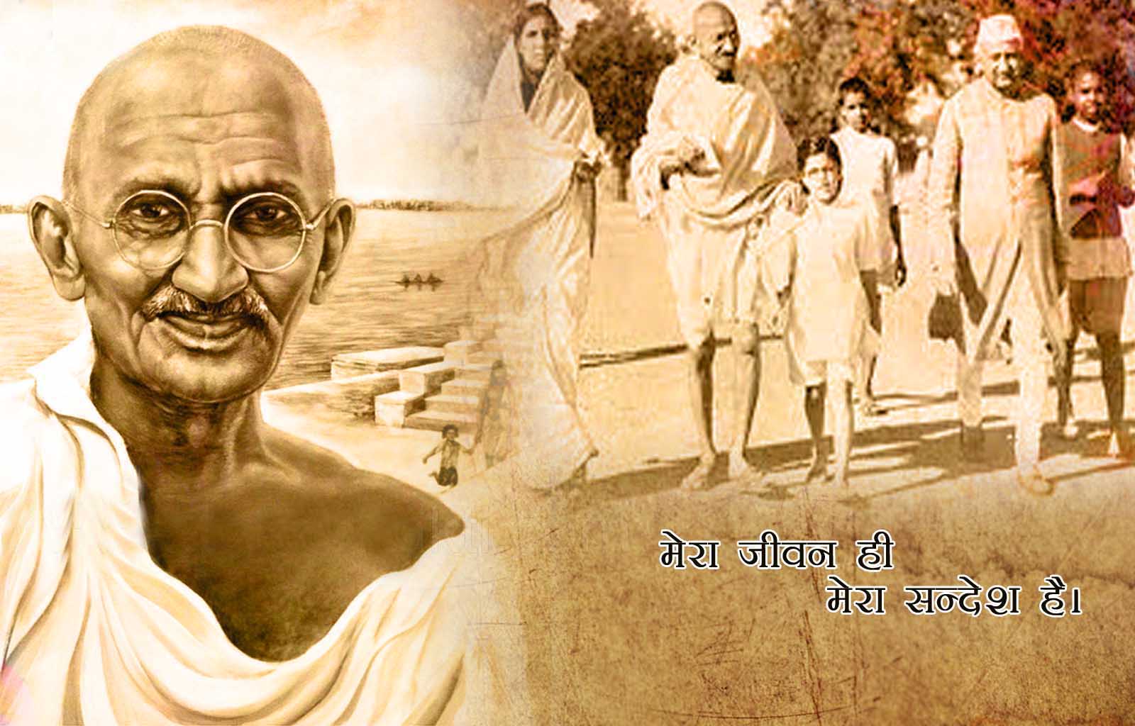 Gandhi Hd Wallpaper ✓ Labzada - Happy Gandhi Jayanti 2017 - HD Wallpaper 