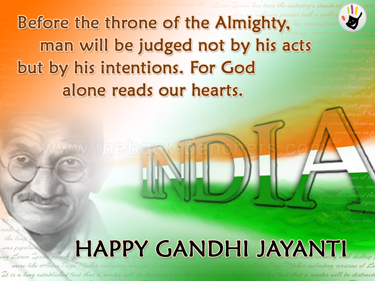 Gandhi Jayanti Images Download - HD Wallpaper 