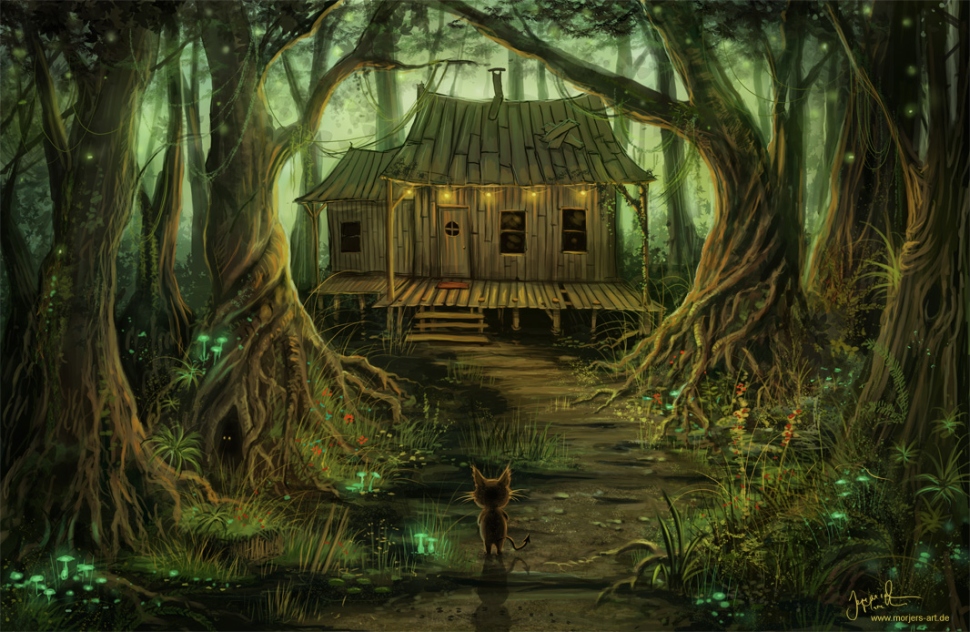 Sweet Home In Forest - HD Wallpaper 