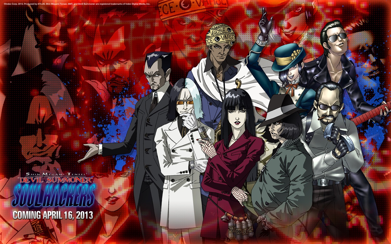Altus Carolj Finnegan Judah Singh Kadokura Mayone Megaten - Devil Summoner Soul Hackers - HD Wallpaper 