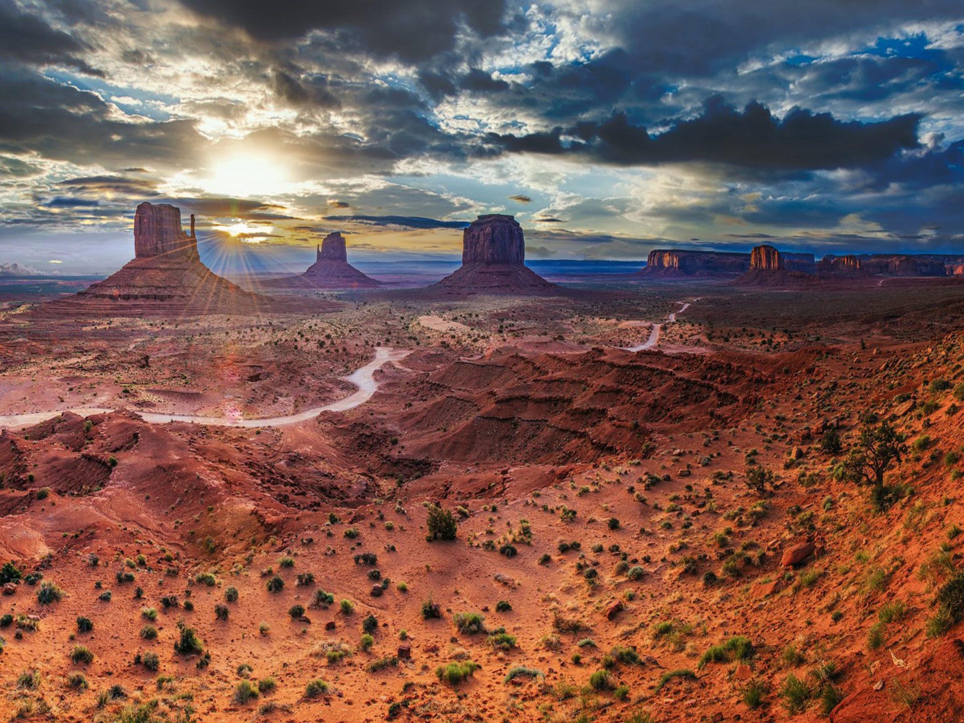 Monument Valley Utah - HD Wallpaper 