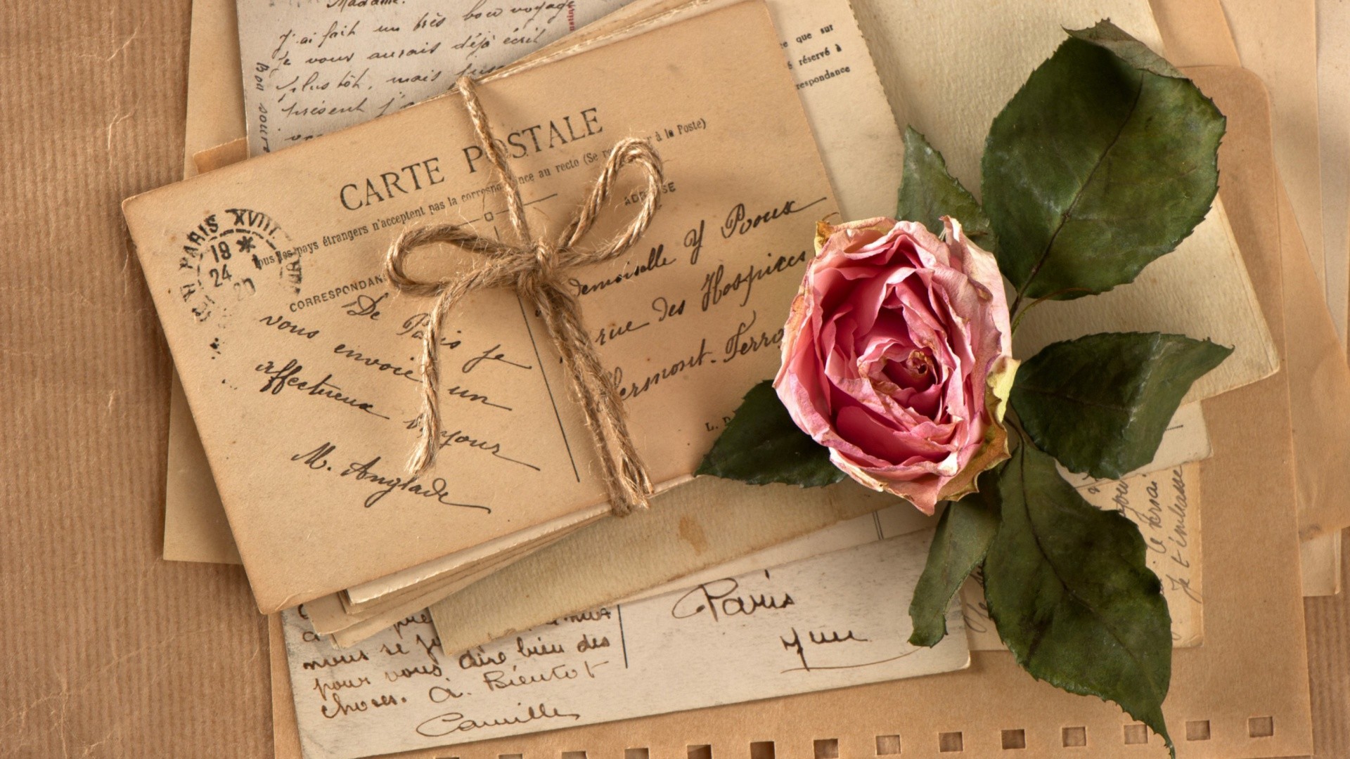 Vintage Love Letters Free Android Wallpaper 
 Data-src - Desktop Shabby Chic Wallpaper Hd - HD Wallpaper 