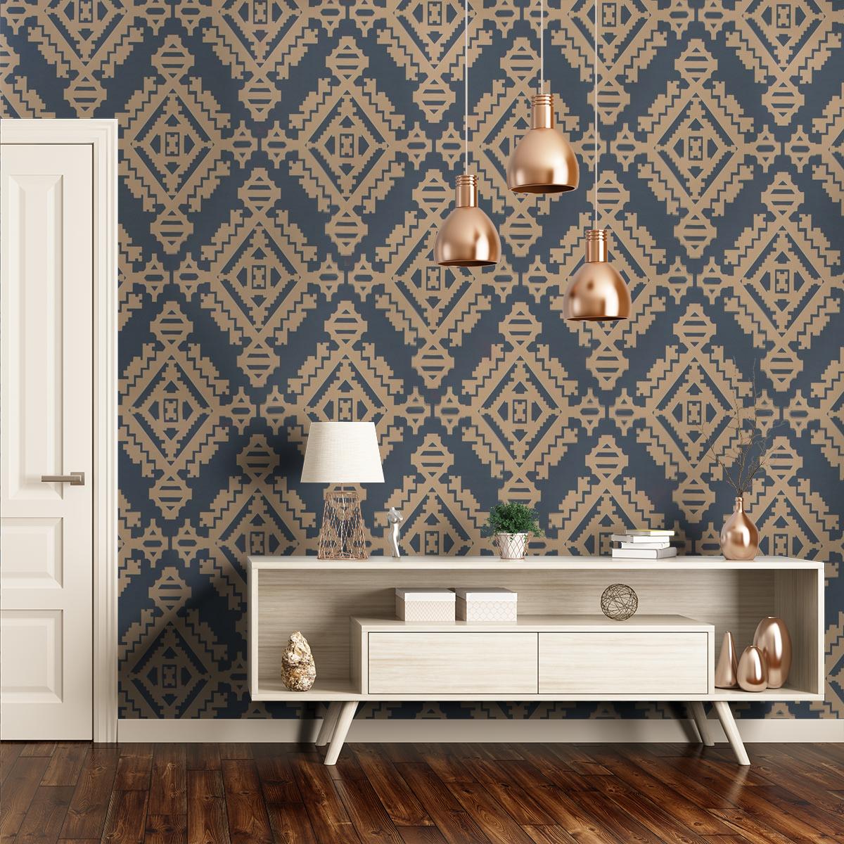 Navajo Gp Wallpaper Gp & J Baker Indigo Bw45060-1 Gp - Cole And Son Frutto Proibito - HD Wallpaper 