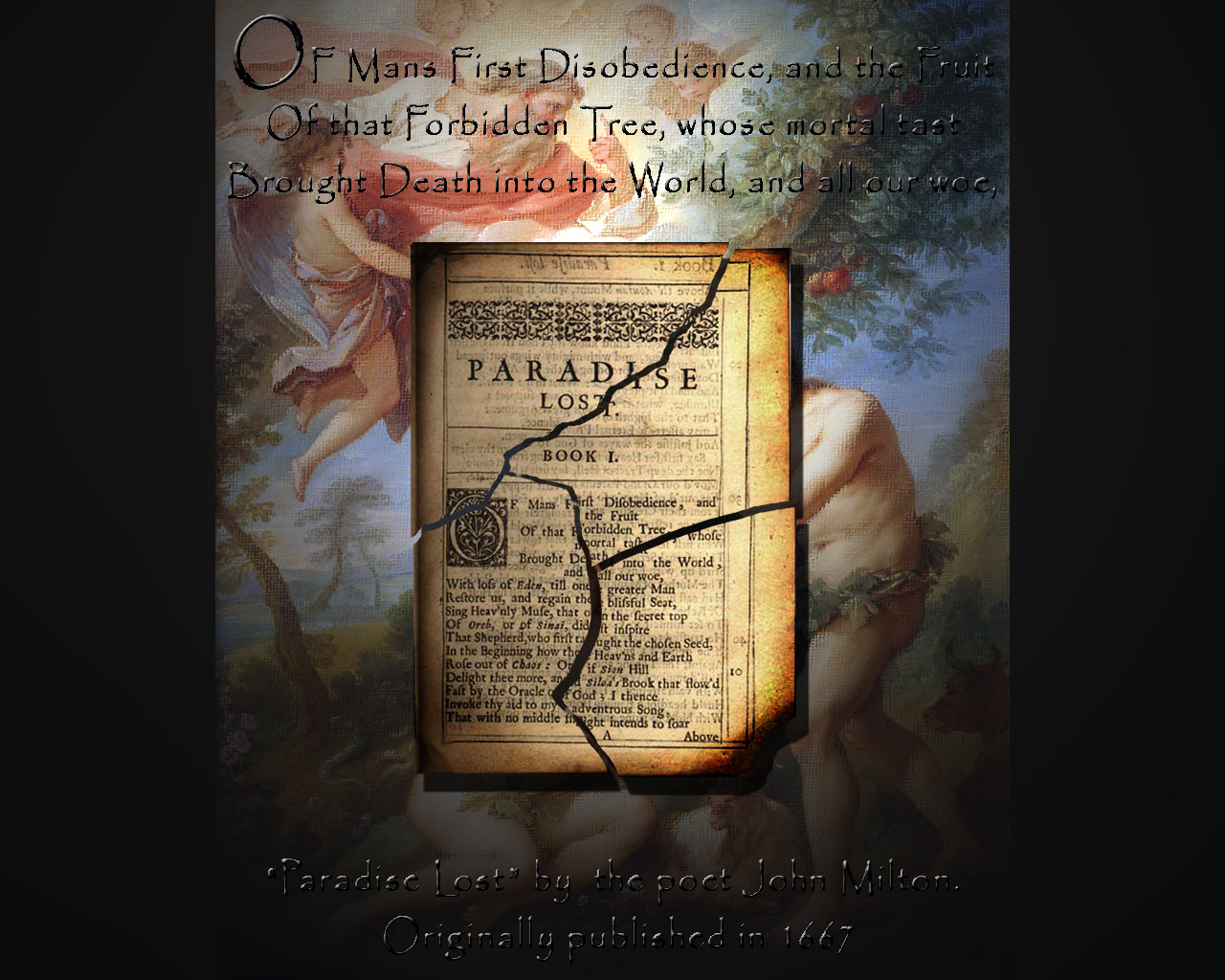 Rebuke Of Adam And Eve - HD Wallpaper 