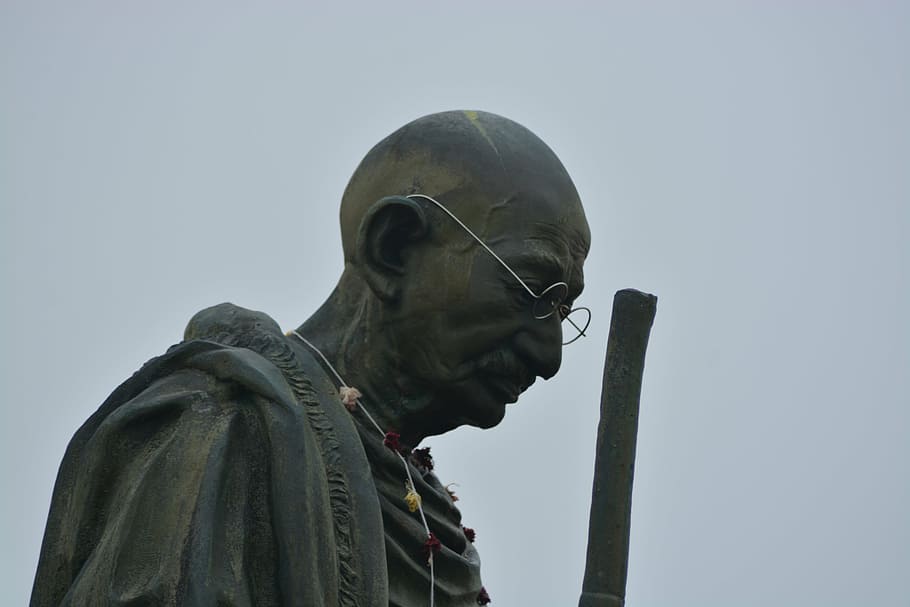 Mahatma Gandi Statue, Ghandi, Indian, Gandhi, Leader, - 1080p Gandhi Image Hd - HD Wallpaper 
