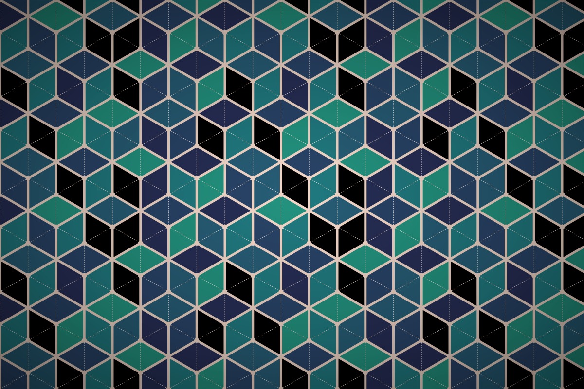 Free Hexagonal Cube Mesh Wallpaper Patterns - Hexagon Cube Pattern - HD Wallpaper 