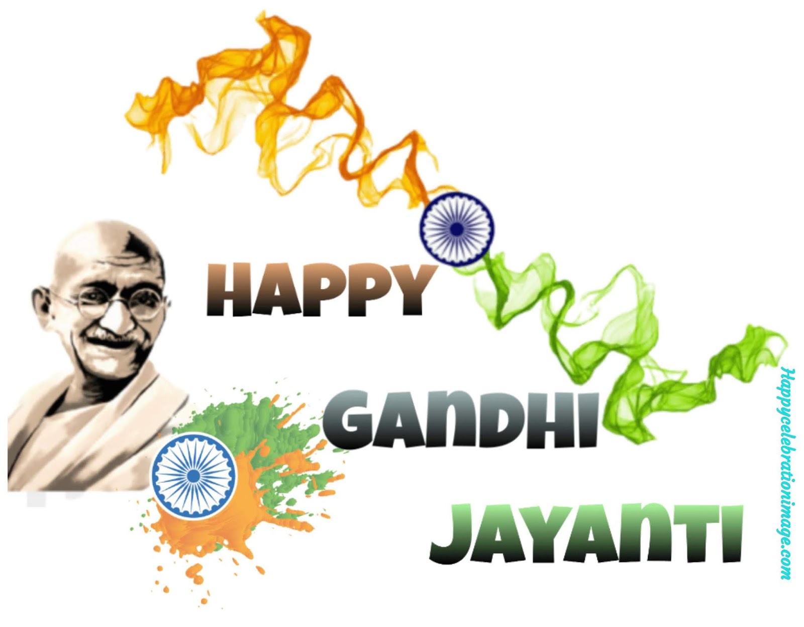 Happy Gandhi Jayanti - Indian Independence Day 2017 - HD Wallpaper 