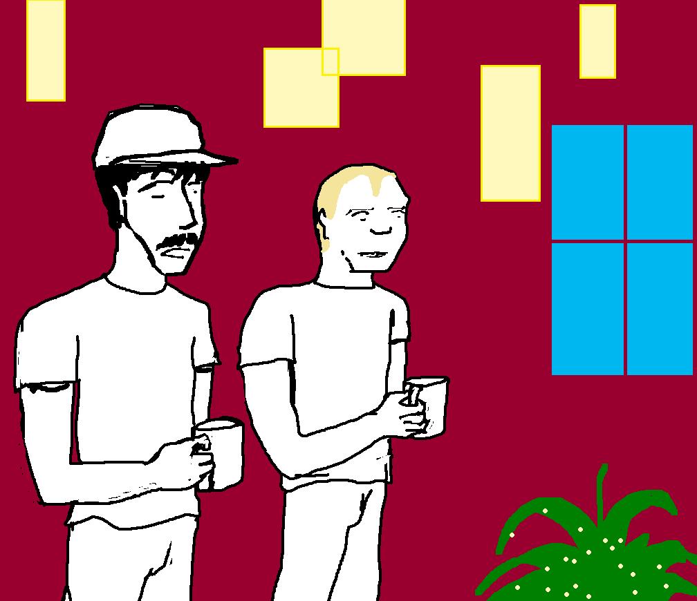 Anthony And Flea - Illustration - HD Wallpaper 