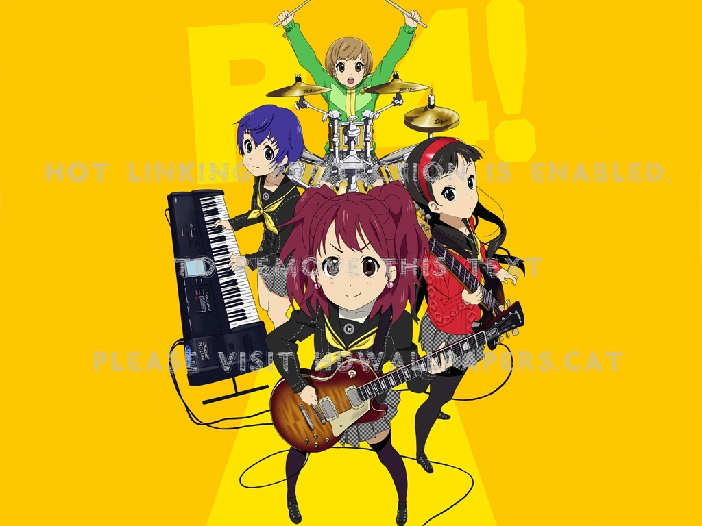Persona 4 Golden Rock Music Anime - K On Wallpapers For Iphone - HD Wallpaper 
