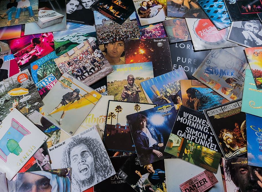 Assorted Vinyl Album Lot, Records, Music, Turntable, - Vinyls Collage - HD Wallpaper 