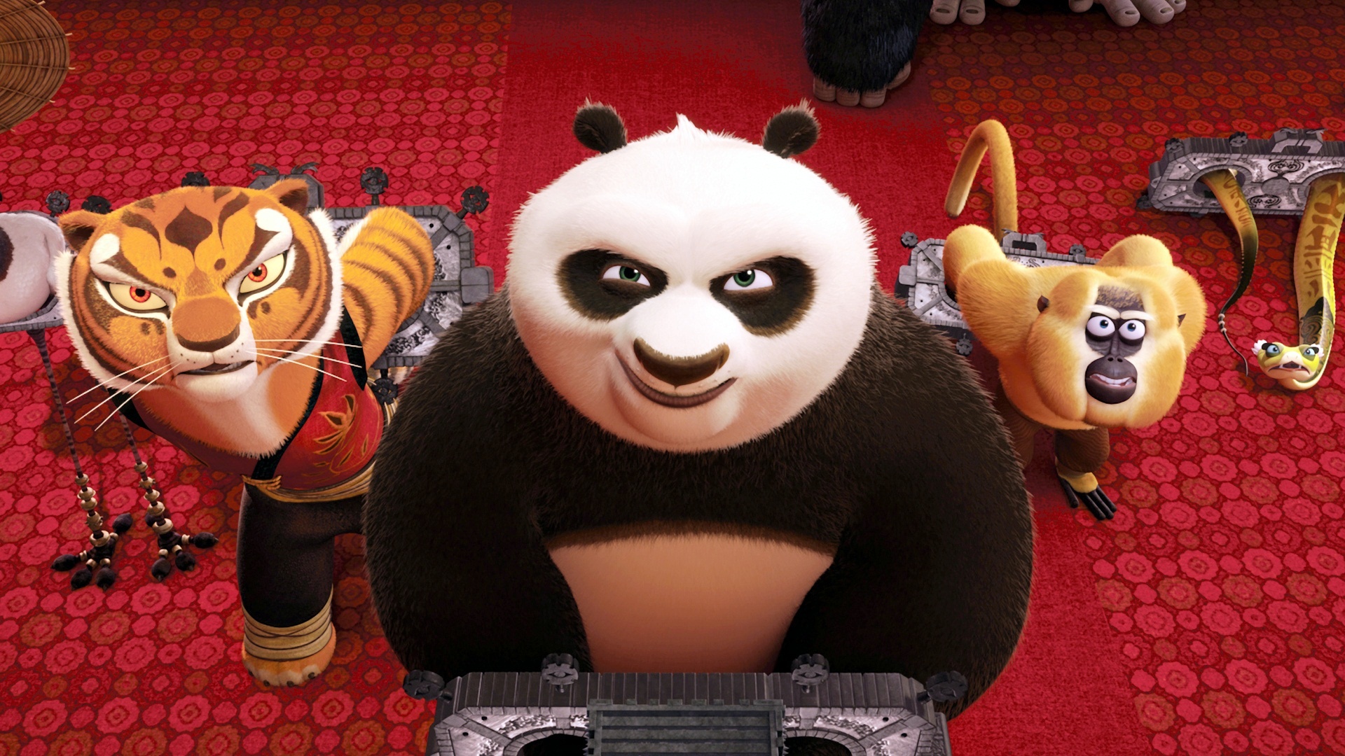 Wallpaper Kung Fu Panda Squad Fury - Kung Fu Panda 2: The Furious Five - HD Wallpaper 